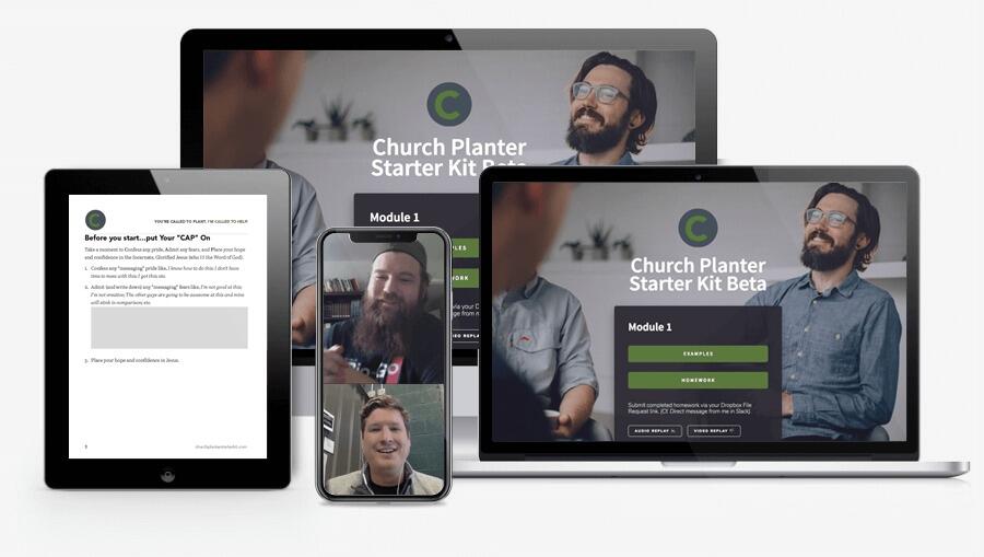 Church Planter Starter Kit Sample Screens